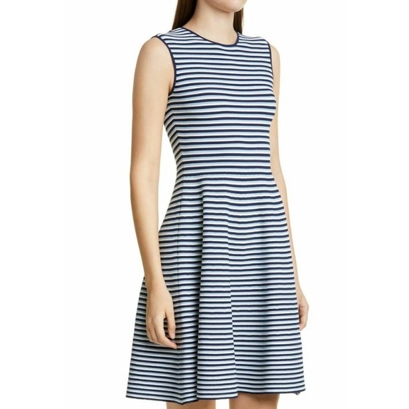 Akris Punto Dresses & Skirts - AKRIS PUNTO Striped Knit Fit & Flare Dress